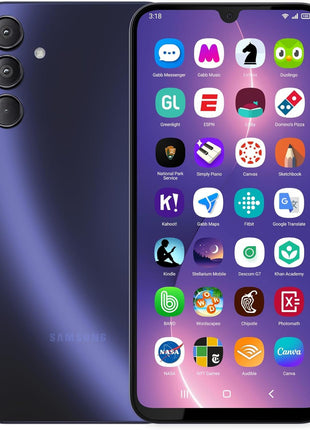 Gabb Phone 4 Pro — Smartphone for Teens, GPS Tracker, No Social Media or Internet, Optional Parental Contact Controls, Phone Plan Required - Dark Blue