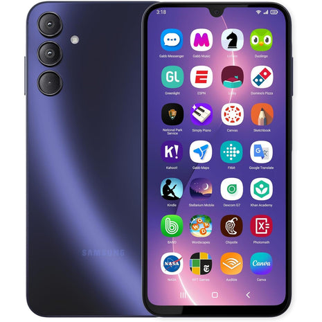 Gabb Phone 4 Pro — Smartphone for Teens, GPS Tracker, No Social Media or Internet, Optional Parental Contact Controls, Phone Plan Required - Dark Blue