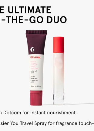 Glossier Balm Dotcom Hydrating Tinted Lip Balm - Universal Salve, Up to 12Hr Moisture for Dry Lips, Cuticles & Skin - Lanolin, Beeswax & Castor Oil - Black Cherry, Burgundy Tint, 15ml