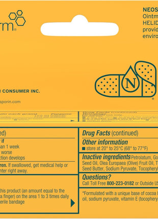 Neosporin Original First Aid Antibiotic Ointment with Bacitracin Zinc for Infection Protection, Wound Care Treatment & Scar Appearance Minimizer for Minor Cuts, Scrapes and Burns,.5 oz
