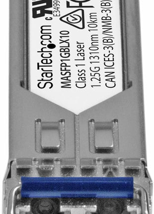 StarTech.com Cisco Meraki Compatible SFP Module - 1000BASE-LX - 1GbE Single Mode Fiber SMF Optic Transceiver - 1GE Gigabit Ethernet LC 10km - 1310nm Cisco Meraki MS225, MX400, MS250 (MASFP1GBLX10)