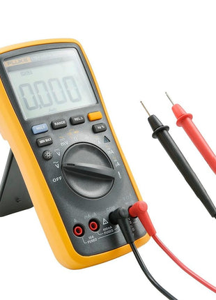 Fluke 17B+ Digital Multimeter, for Electrical Applications, Measures AC/DC Voltage 1000V, Current Measurements to 10A, Resistance, Continuity, Diode, Capacitance, Frequency, and Temperature Testing