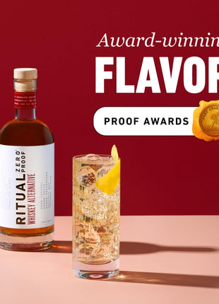 RITUAL ZERO PROOF Whiskey Alternative | Award-Winning Non-Alcoholic Spirit | 25.4 Fl Oz (750ml) | Only 5 Calories | Sustainably Made in USA | Make Delicious Alcohol Free Cocktails