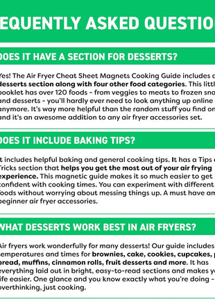Air Fryer Cheat Sheet Magnets Cooking Guide Booklet   Air Fryer Magnetic Cheat Sheet Set Cooking Times Chart   Cookbooks Instant Air Fryer Accessories Oven Cooking Pot Temp Guide Kitchen Conversion
