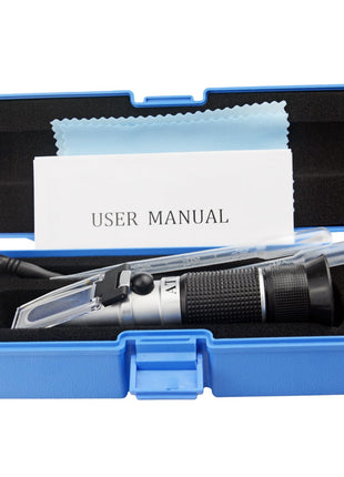 Honey Refractometer for Moisture, Brix and Baume, 3 in 1 Uses, 58 90% Brix Scale Range, Ideal for Honey, Maple Syrup, and Molasses, Bee Keeping Supplies