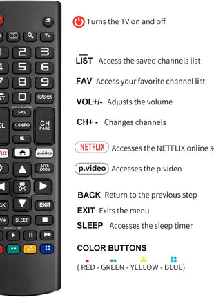 for LG Smart TV Remote Control Replacement,Universal for All LG OLED 3D Thinq TVs for AKB75095307 AKB75375604 AKB74915305 AK75675304 AKB76040302 AKB76037601 AKB75675313 with Battery