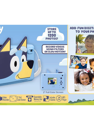 Bluey Kids Camera with SD Card, Digital Camera with Video Recording