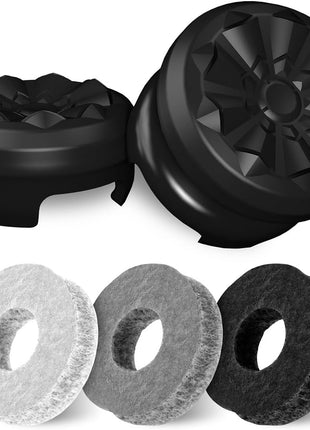 KontrolFreek Aim Boost Kit for PlayStation 5 (PS5) and PlayStation 4 (PS4) Controller | Includes Performance Thumbsticks and Precision Rings | Black Galaxy Edition