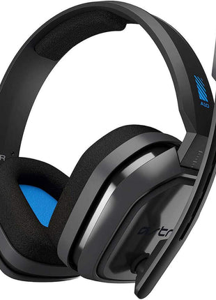 ASTRO Gaming A10 Wired Gaming Headset, Lightweight and Damage Resistant, ASTRO, 3.5 mm Audio Jack, for Xbox Series X|S, Xbox One, PS5, PS4, Nintendo Switch, PC, Mac- Black/Blue