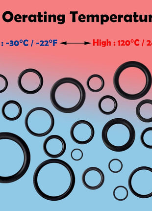 32 Size 1540 Pcs O Rings Assortment Kit Metric Nitrile Rubber Oring Set with 4 Pick for Automotive Faucet Pressure Washer Plumbing Air or Gas Repair OD 4mm-50mm