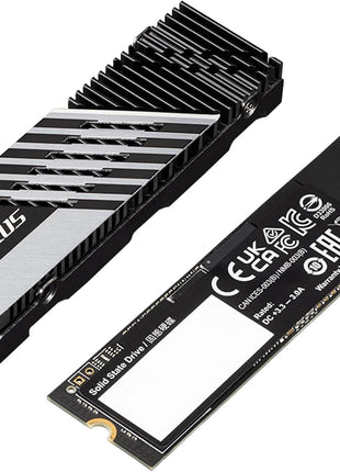 GIGABYTE AORUS Gen4 7300 SSD 1TB PCIe 4.0 NVMe M.2 Internal Solid State Hard Drive with Read Speed Up to 7300MB/s, Write Speed Up to 6000MB/s (AG4731TB)