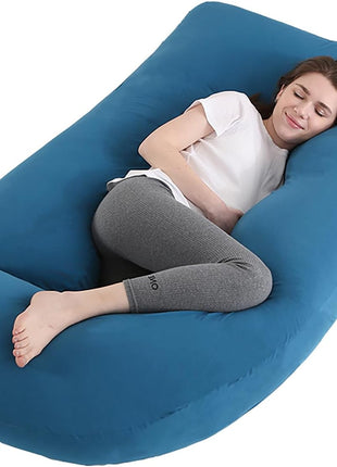 Jcickt Pregnancy Pillow for Sleeping,59 inch Maternity Pillow with Removable Washable Cover,U-Shaped Velvet Full Body Pregnant Pillow -Support for Backs,Legs, Belly, HIPS, Improve Sleep-Gray