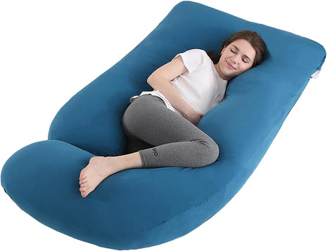 Jcickt Pregnancy Pillow for Sleeping,59 inch Maternity Pillow with Removable Washable Cover,U-Shaped Velvet Full Body Pregnant Pillow -Support for Backs,Legs, Belly, HIPS, Improve Sleep-Gray
