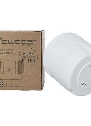 Epic Water Filters REPLACEMENT FILTER/Compatible with Epic Pure Water Pitcher/Removes Fluoride, Lead, Forever Chemicals, Heavy Metals, Chemicals, Industrial Pollutants/Filters 150 Gallons