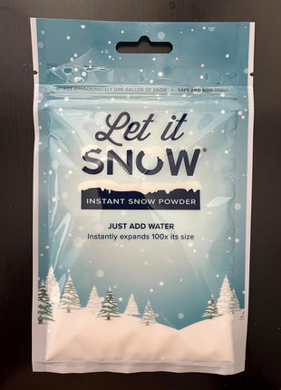 Instant Fake Snow for Slime Made in USA Safe & Easy Artificial Snow Powder | Create Instant Snow Crafts for Christmas Decorations, Slime Making, Photography Props, etc., Makes 1 Gallon, Made in the USA
