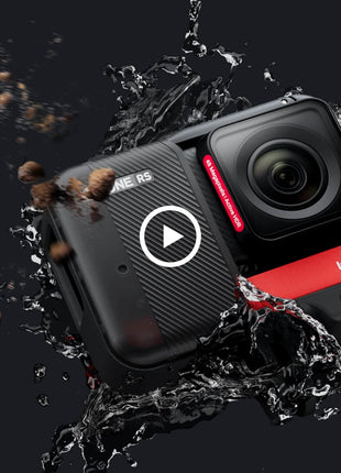 insta360 ONE RS Twin Edition - Waterproof 4K 60fps Action Camera & 5.7K 360 Camera with Interchangeable Lenses, Stabilization, 48MP Photo, Active HDR, AI Editing