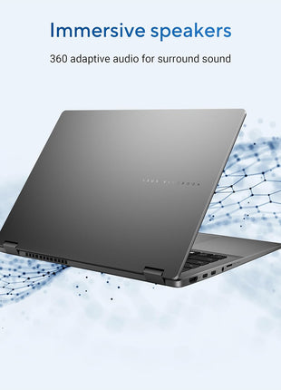 ASUS Vivobook 14 Flip Laptop Copilot+ PC, 14 inch OLED WUXGA 60Hz Touch Display, Intel® CoreTM Ultra 5 226V and ArcTM Graphics, 16GB Memory, 512GB Storage, Windows 11, Matte Gray, TP3407SA-ES54T