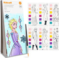 Paint with Water Coloring Books for Kids, Pocket Mess Free Watercolor Painting Kit, Arts and Crafts Gifts Easter Basket Stuffers for Girls Ages 4 5 6 7 8+, Travel Activity Toys - Princes
