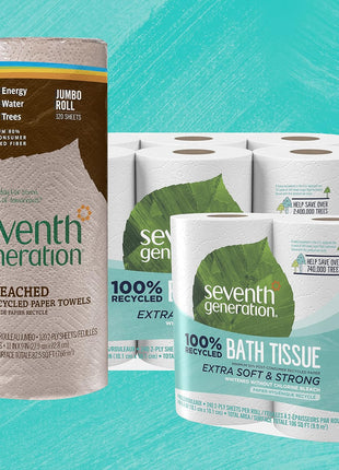 Seventh Generation, Double Roll Bath Tissue 2 Ply 300 Sheet, 4 Count