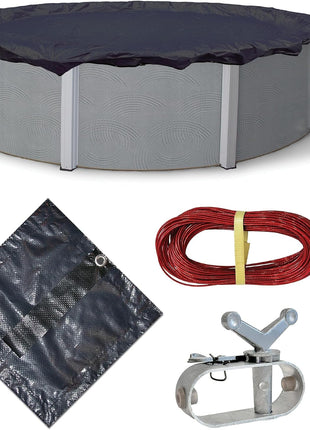 Dirt Defender 8-Year 30-Feet Round Above-Ground Winter Pool Cover