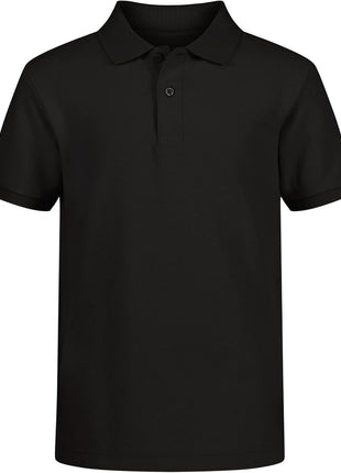 IZOD Boys' School Uniform Short Sleeve Pique Polo, Navy, 14-16
