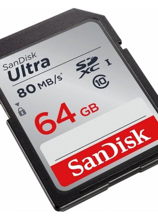 SanDisk Ultra 64GB Class 10 SDXC UHS-I Memory Card up to 80MB/s (SDSDUNC-064G-GN6IN)