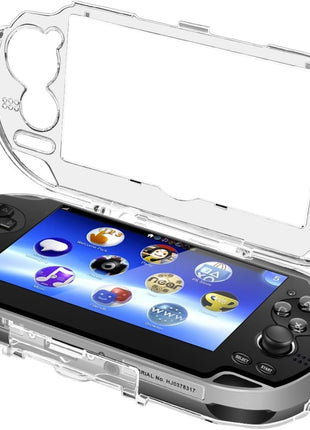 TNP Clear Hard Case for PS Vita 1000 - Protective Transparent Cover for Sony PSV 1000, Full Crystal Clear Case for PSVita PCH 1000 Model, Snap-in Protector With Clear Display