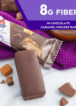 Atkins Endulge Chocolate Caramel Mousse Bar, 1g Sugar, 5 Count | 1g Sugar, Rich Chocolatey and Creamy Caramel Flavor, Individually Wrapped 1.2oz Bars