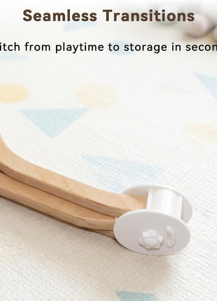 Folding Connector Kit Compatible with Lovevery Play Gym, Portable Storage Upgrade Kit Keeps Gym Secure and Space Clear (Fits Old Versions-Pre Feb 2024)