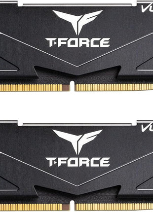 TEAMGROUP T-Force Vulcan DDR5 32GB (2x16GB) 6000MHz (PC5-48000) CL30 Intel XMP 3.0 & AMD Expo Compatible Desktop Memory Ram Black FLBD532G6000HC30DC01