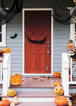 5Pcs Halloween Creepy Cloth Black 30×72inch - Halloween Decorations Clearance - Creepy Spooky Halloween Decorations Outdoor Indoor