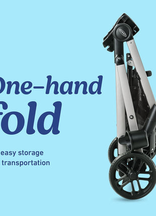 Graco Modes Pramette Travel System | Stroller & Car Seat Combo | 3-in-1 Stroller Modes | Includes Graco SnugRide 35 Infant Car Seat | Ellington