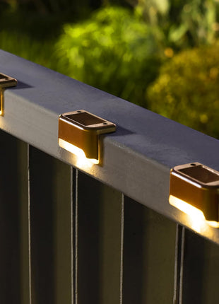SOLPEX Solar Deck Lights Outdoor 16 Pack, Solar Step Lights Waterproof Led Solar lights for Outdoor Stairs, Step , Fence, Yard, Patio, and Pathway(Warm White)