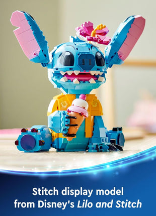 LEGO Disney Stitch Toy Building Kit, Disney Toy for 9 Year Old Kids, Buildable Figure with Ice Cream Cone, Fun Gift for Girls, Boys and Lovers of The Hit Movie Lilo and Stitch, 43249