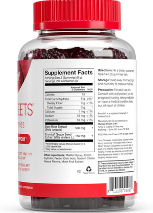 HumanN Memory + Focus Chews & Heart Gummies Zero Sugar