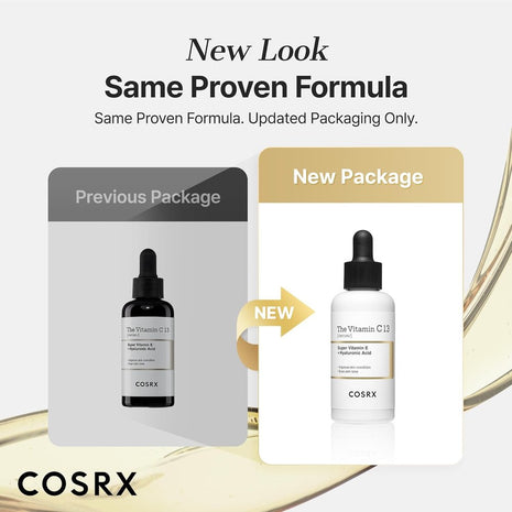 COSRX Vitamin C13 Serum, 0.7 fl oz (20 ml), Raw Vitamin, Pores, Niacinamide, Vitamin E, Hyaluronic Acid, Pores, Hurricane, Serum, Lotion, Pure Vitamin C, Sensitive Skin, Tested for Human Body