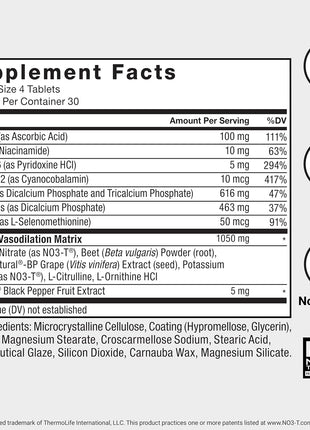 Force Factor Total Beets Blood Pressure Support & Nitric Oxide Supplement | with Grape Seed Extract and Non GMO Beet Root Powder for Heart Health, Circulation & Blood Flow, 120 Tablets