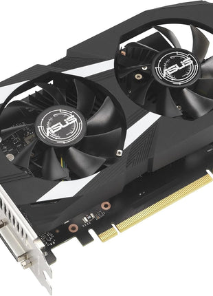 ASUS Dual NVIDIA GeForce RTX 3050 6GB GDDR6 OC Edition Gaming Graphics Card - PCIe 4.0, HDMI 2.1, DisplayPort 1.4a, 2-Slot Design, Axial-tech Fan Design, Steel Bracket, 3 Year Warranty