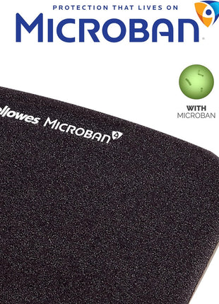 Fellowes PlushTouch Foam Mouse Pad Wrist Support - Black (9252001)