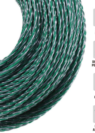 A Anleolife 1-Pound Heavy Duty Twisted .095-inch-by-393-ft Dual Core String Spiral Trimmer Line Donut,with Built-in Line Cutter