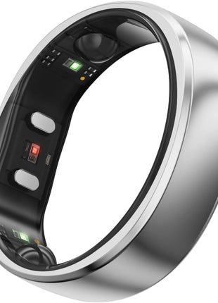 RingConn Gen 2 Smart Ring - Sleep Apnea Monitoring(Silver, Size 12)