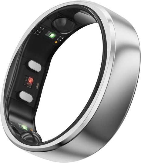 RingConn Gen 2 Smart Ring - Sleep Apnea Monitoring(Silver, Size 12)