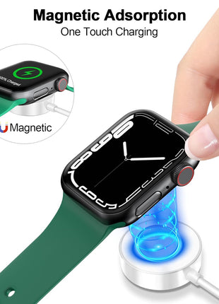 𝟐𝟎𝟐𝟓 𝐔𝐩𝐠𝐫𝐚𝐝𝐞𝐝 for Apple Watch Charger Magnetic Fast Charging Cable [Portable] Magnetic Wireless Charging Compatible with iWatch Series Ultra/10/9/8/7/6/SE/5/4/3/2-[3.3FT] White