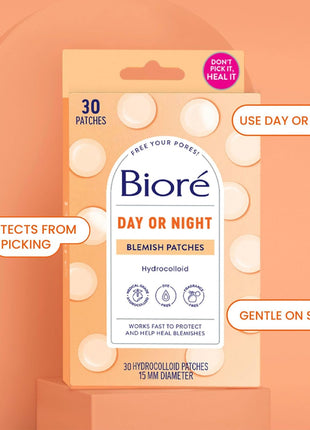 Biore Cover & Conquer Blemish Patches, Ultra-Thin Hydrocolloid, 30 Ct | Medical Grade Design, Covers Zits & Blemishes, Discreet Wear, HSA/FSA Approved, Helps Protect Spots