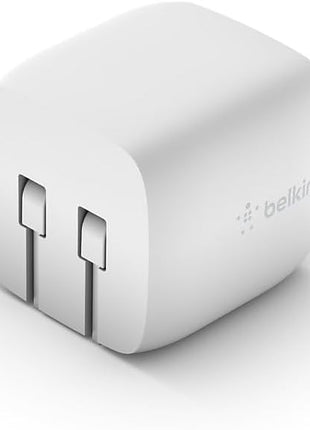 Belkin 30W Compact USB C Charger Block, Fast Charging for Travel | USB-C Power Delivery PPS, Samsung Galaxy S25, iPhone 17, Air, Pro Max, iPad, AirPods, Apple Watch