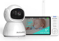 5inch HD Video Baby Monitor with Camera and Audio, No WiFi Hack-Proof Security, Remote Pan-Tilt-Zoom, 100-Hour Battery Life in VOX Mode, 1000ft Range, Night Vision, Temperature & Cry Alerts