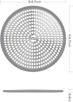 LEKEYE Shower Drain Hair Catcher/Strainer/Stainless Steel and Silicone