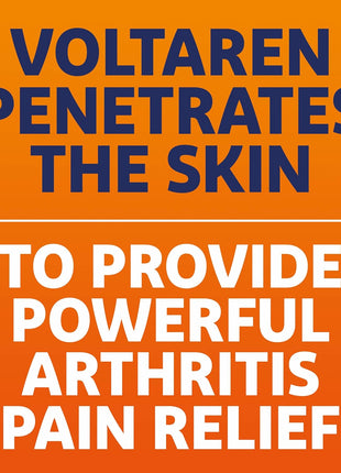 Voltaren Arthritis Pain Gel for Powerful Topical Arthritis Pain Relief with Diclofenac   NEW Easy Open Cap   100 g x 2