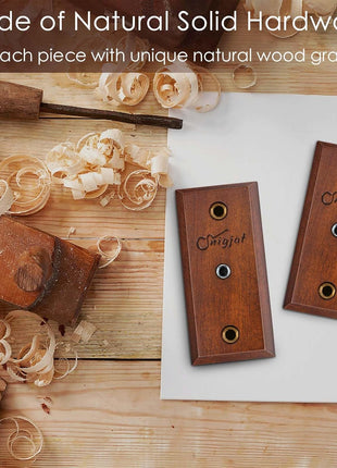 SNIGJAT Guitar Wall Mount 2 Pack, Hardwood Guitar Hanger Wall Hook Holder Stand with Screws, Guitar Wall Mount Hanger for Acoustic Guitar, Electric Guitar, Banjo, Bass, Mandolin