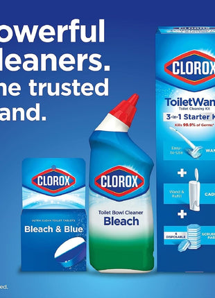 Clorox ToiletWand Disinfecting Refills, Rainforest Rush, Dorm Room Essentials, 30 Ct